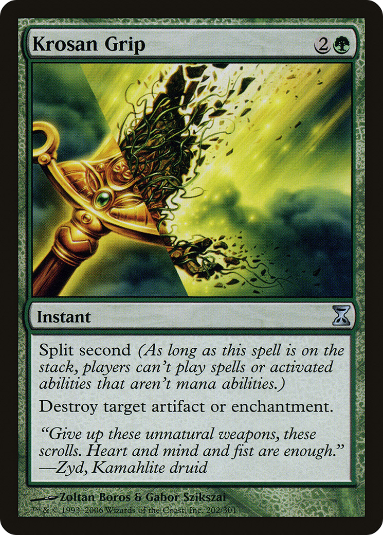 FOIL Krosan Grip (TSP-202) - Time Spiral - Magic The Gathering