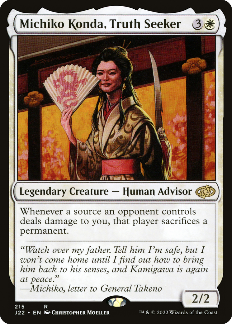 Michiko Konda, Truth Seeker (J22-215) - Jumpstart 2022 - Magic The Gathering