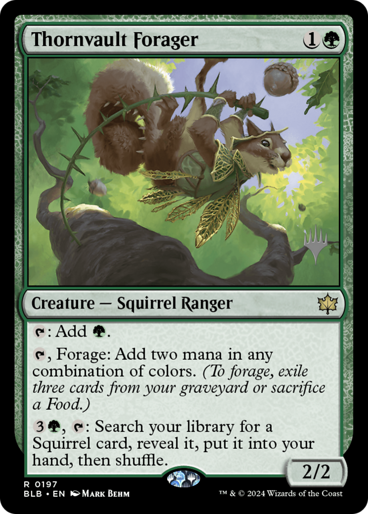 Thornvault Forager (PPBLB-197) - Bloomburrow Promos - Magic The Gathering