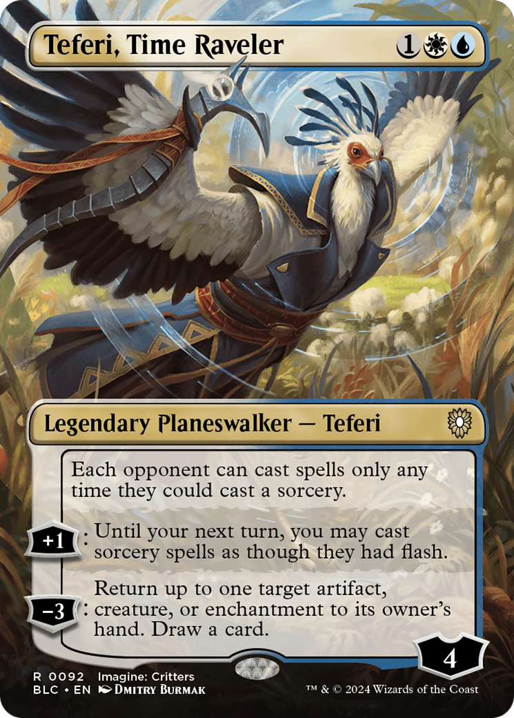 Teferi, Time Raveler (BLC-092) - Bloomburrow Commander - Magic The Gathering
