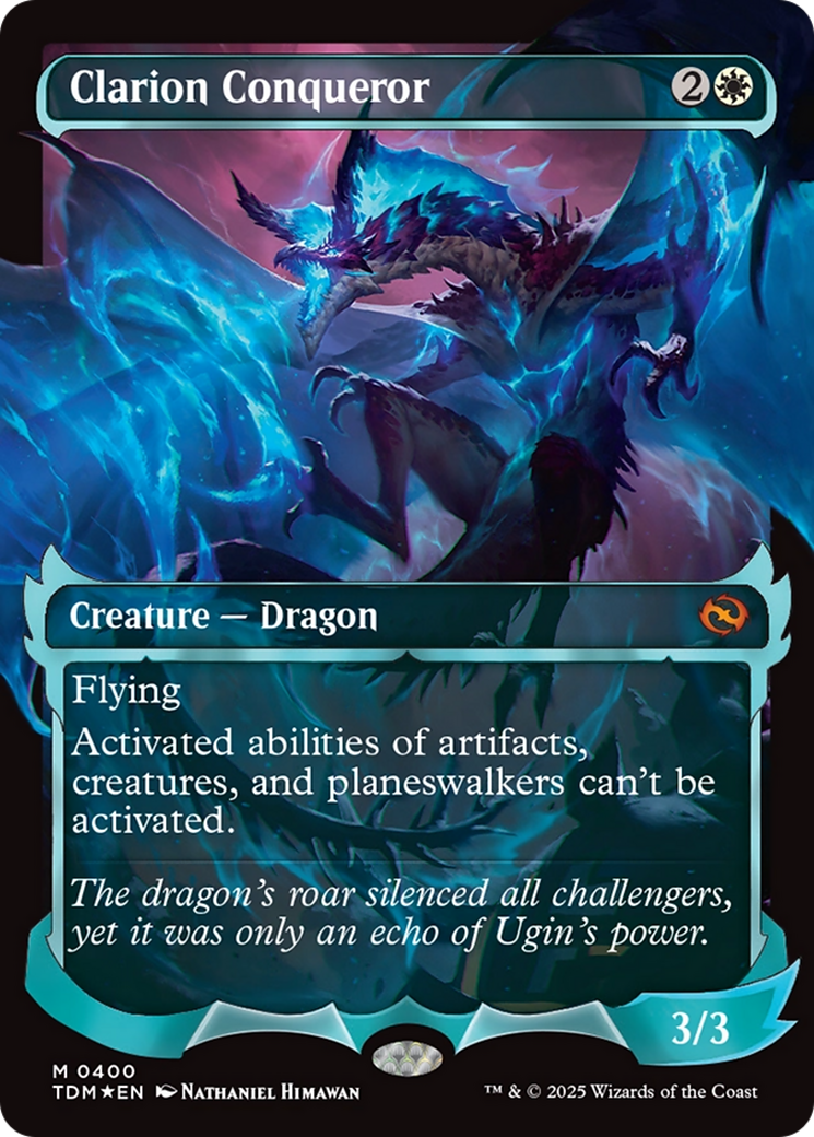 FOIL Clarion Conqueror (TDM-400) - Tarkir: Dragonstorm - Magic The Gathering