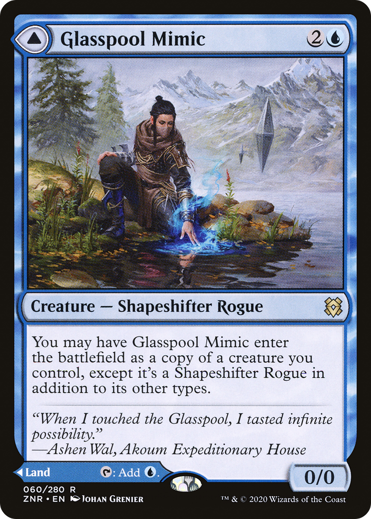 FOIL Glasspool Mimic (ZNR-060) - Zendikar Rising - Magic The Gathering
