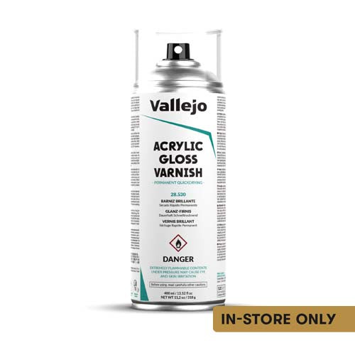 Vallejo Gloss Varnish Aerosol Spray Paint 400ml (28.530)