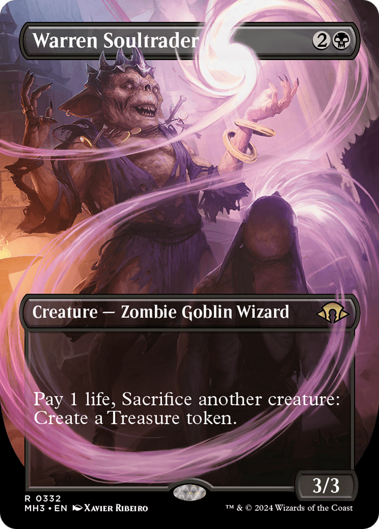 Warren Soultrader (Borderless) (MH3-332) - Modern Horizons 3 - Magic The Gathering