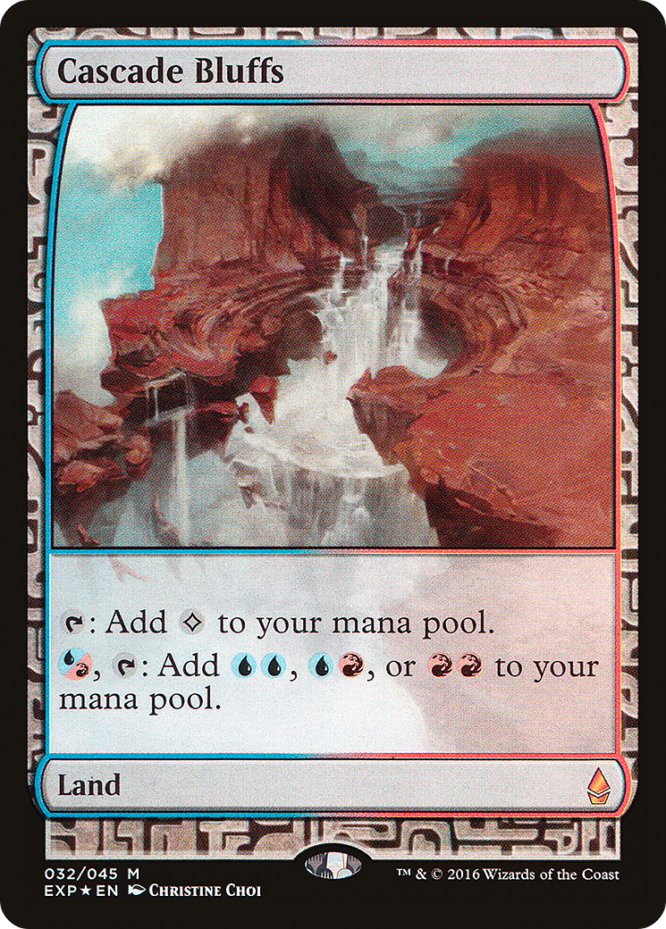 FOIL Cascade Bluffs (EXP-032) - Zendikar Expeditions - Magic The Gathering