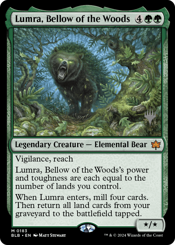 Lumra, Bellow of the Woods (PPBLB-183) - Bloomburrow Promos - Magic The Gathering