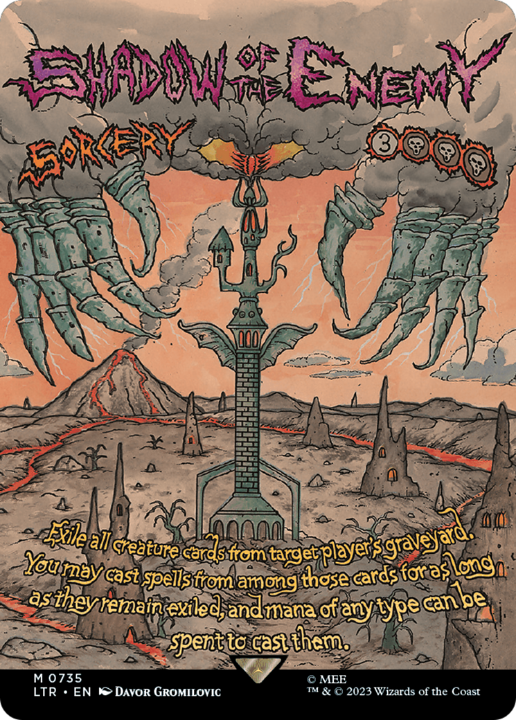 Shadow of the Enemy (Borderless Poster) (LTR-735) - The Lord of the Rings: Tales of Middle-earth - Magic The Gathering