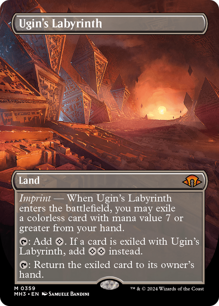 Ugin's Labyrinth (Borderless) (MH3-359) - Modern Horizons 3 - Magic The Gathering
