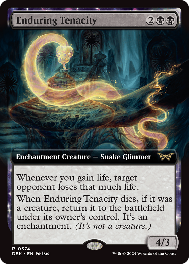 FOIL Enduring Tenacity (DSK-374) - Duskmourn: House of Horror - Magic The Gathering
