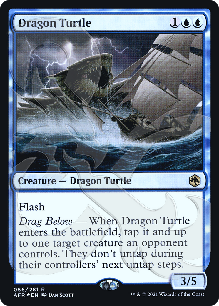 FOIL Dragon Turtle (AFR&-56A) - Adventures in the Forgotten Realms Promos - Magic The Gathering