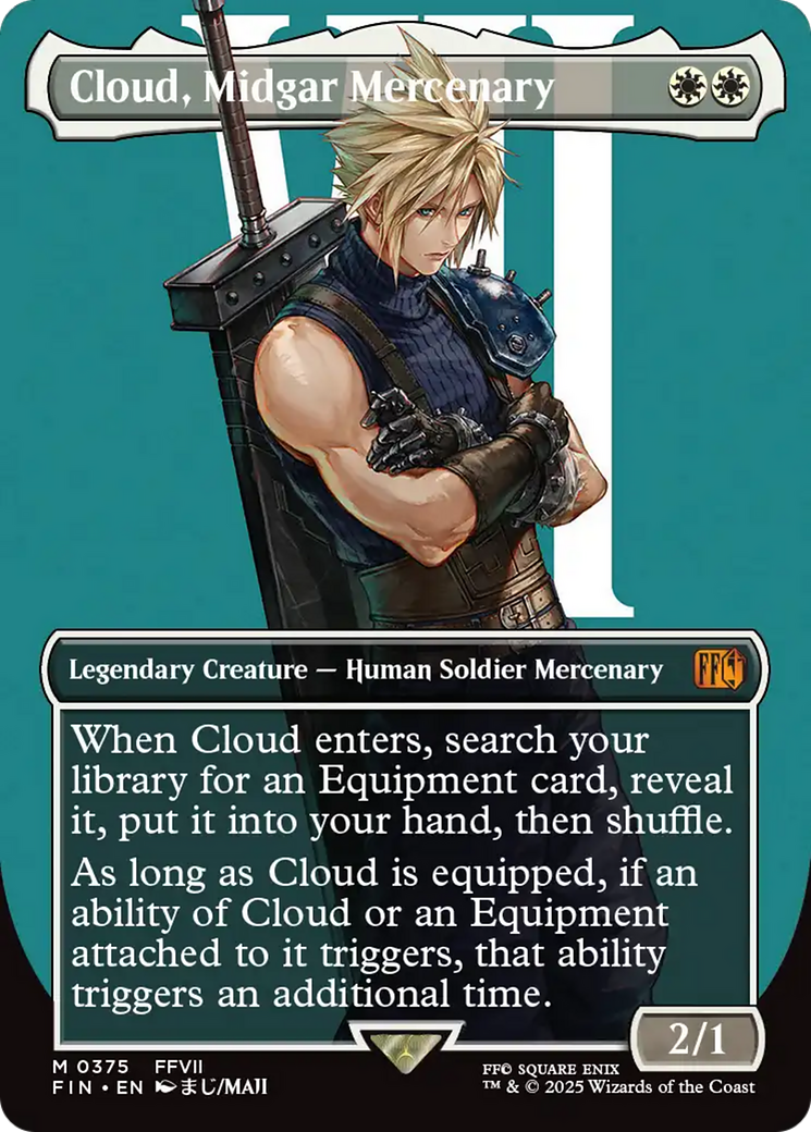 FOIL Cloud, Midgar Mercenary (FIN-375) - FINAL FANTASY - Magic The Gathering