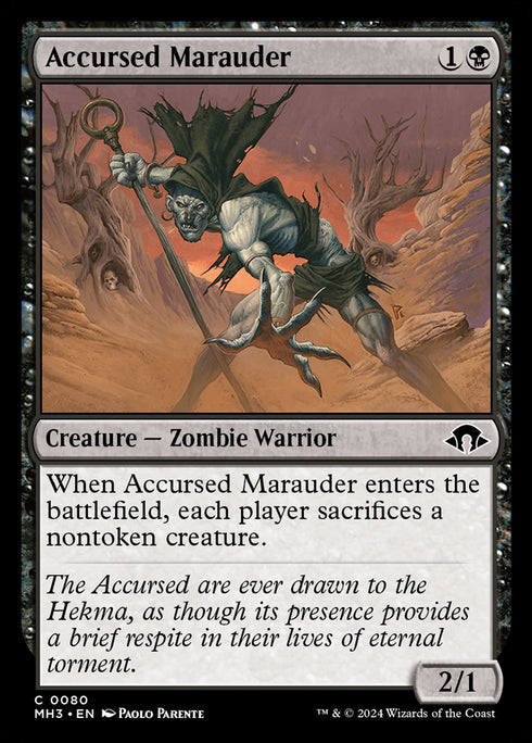 FOIL Accursed Marauder (MH3-080) - Modern Horizons 3 - Magic The Gathering