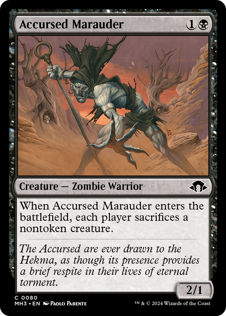 Accursed Marauder (MH3-080) - Modern Horizons 3 - Magic The Gathering
