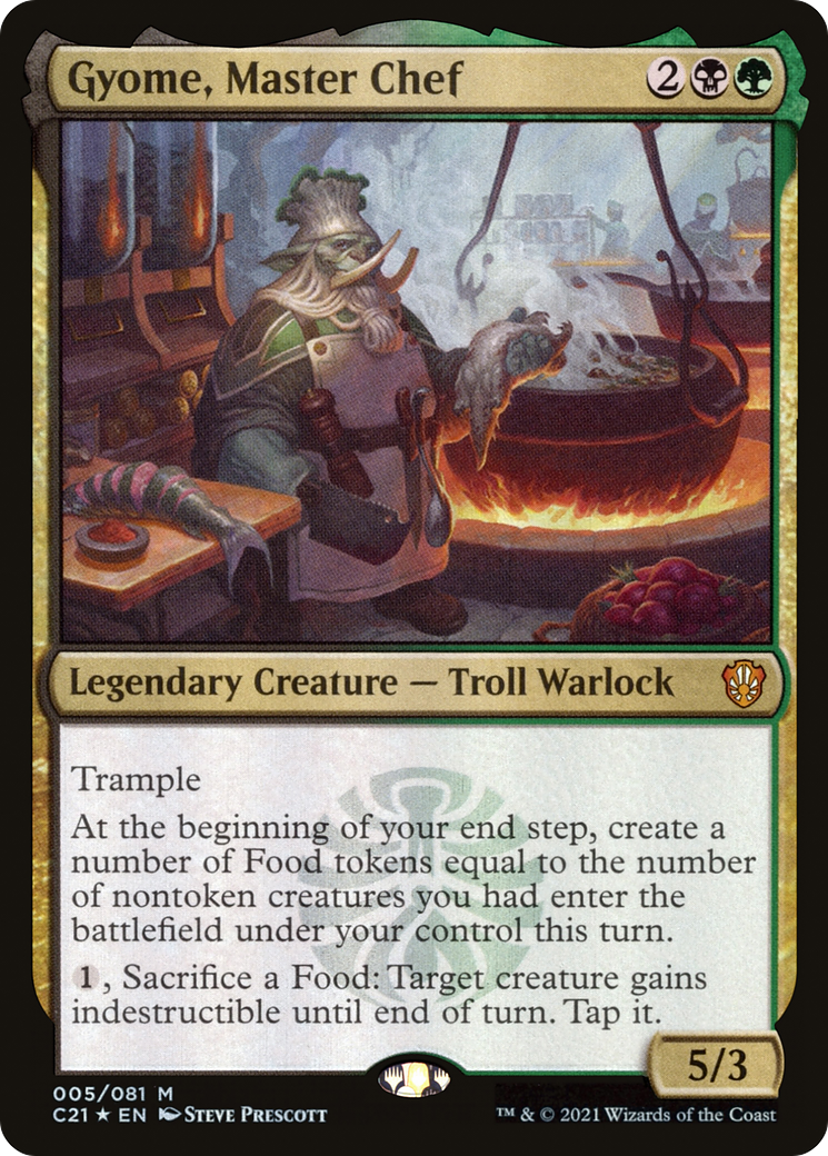 FOIL Gyome, Master Chef (C21-005) - Commander 2021 - Magic The Gathering