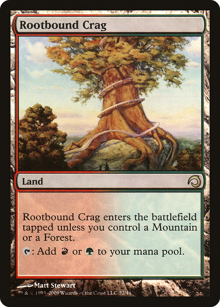 FOIL Rootbound Crag (PDS-032) - Premium Deck Series: Slivers - Magic The Gathering