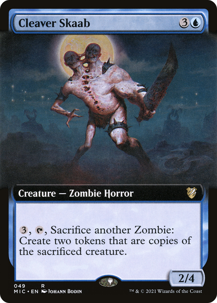 Cleaver Skaab (Extended Art) (MIC-049) - Midnight Hunt Commander - Magic The Gathering