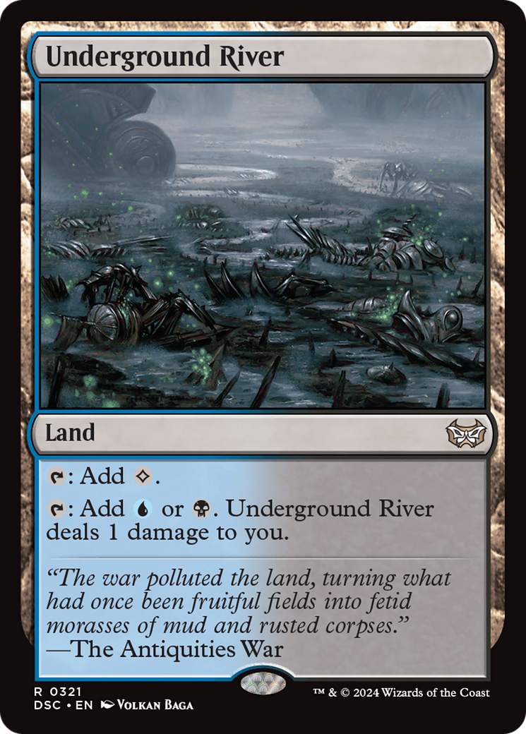 Underground River (DSC-321) - Duskmourn: House of Horror Commander - Magic The Gathering