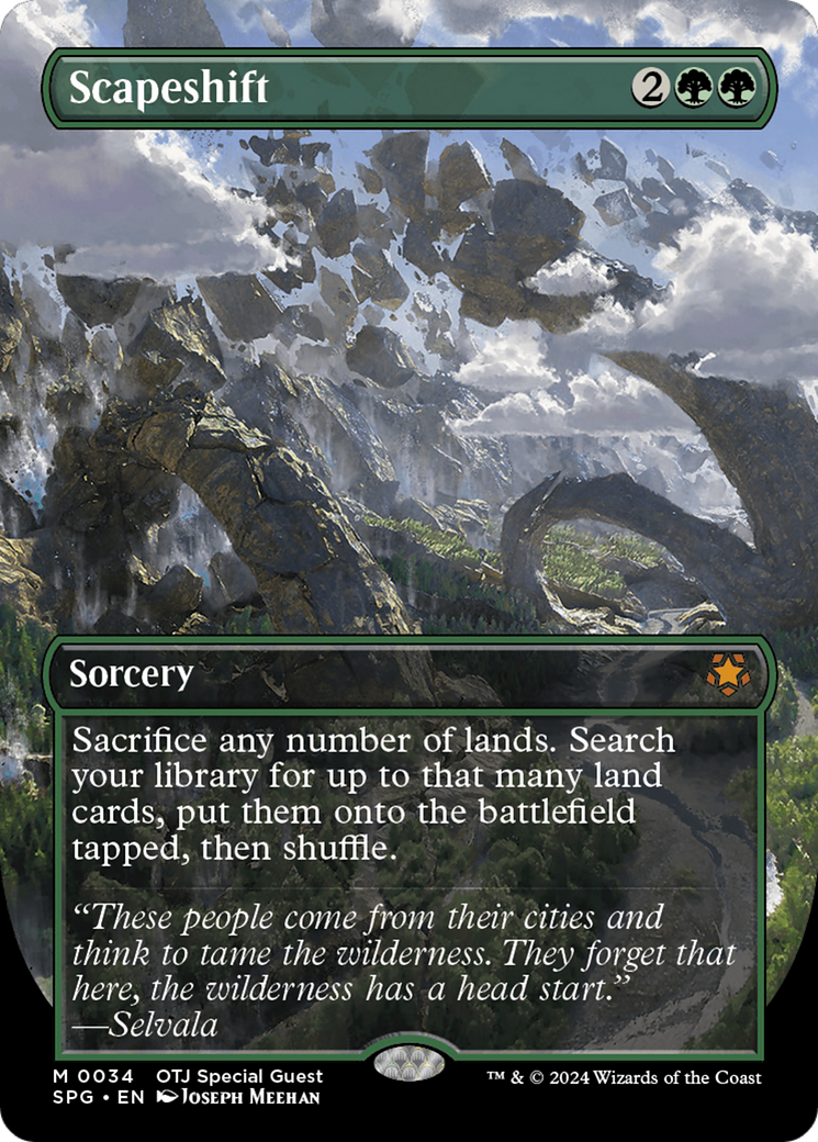 Scapeshift (Borderless) (SPG-034) - Special Guests - Magic The Gathering