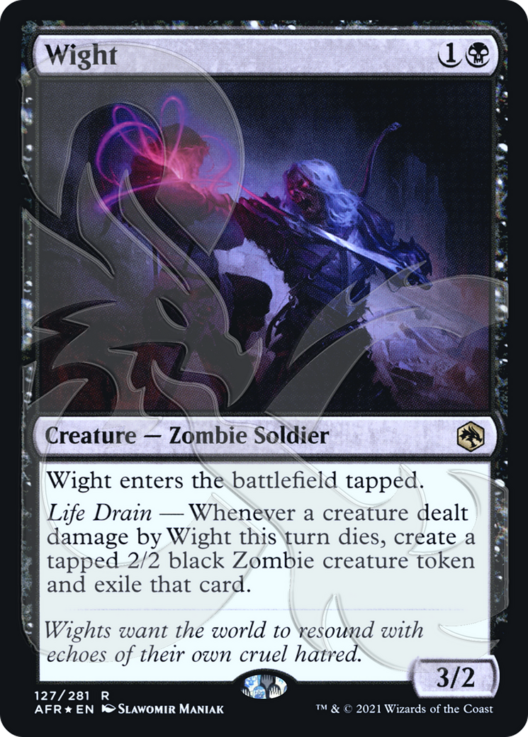 FOIL Wight (AFR&-127A) - Adventures in the Forgotten Realms Promos - Magic The Gathering