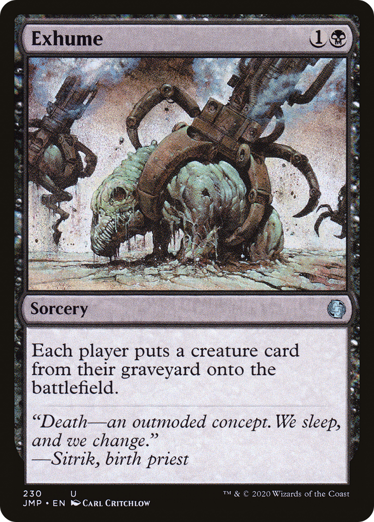 Exhume (JMP-230) - Jumpstart - Magic The Gathering