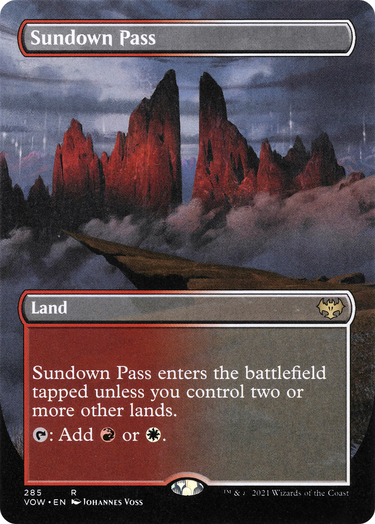 Sundown Pass (Borderless) (VOW-285) - Innistrad: Crimson Vow - Magic The Gathering