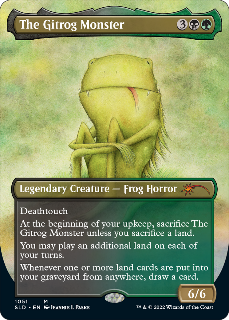 The Gitrog Monster (Borderless) (SLD-1051) - Secret Lair Drop - Magic The Gathering