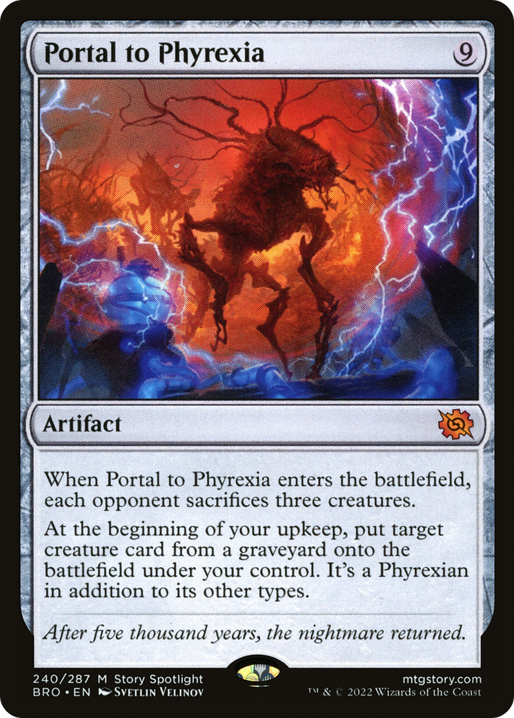 FOIL Portal to Phyrexia (BRO-240) - The Brothers' War - Magic The Gathering