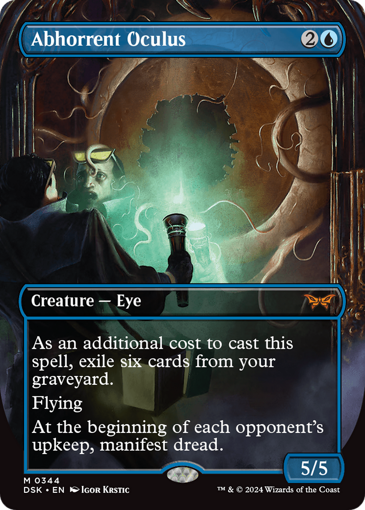 Abhorrent Oculus (DSK-344) - Duskmourn: House of Horror (Borderless) - Magic The Gathering