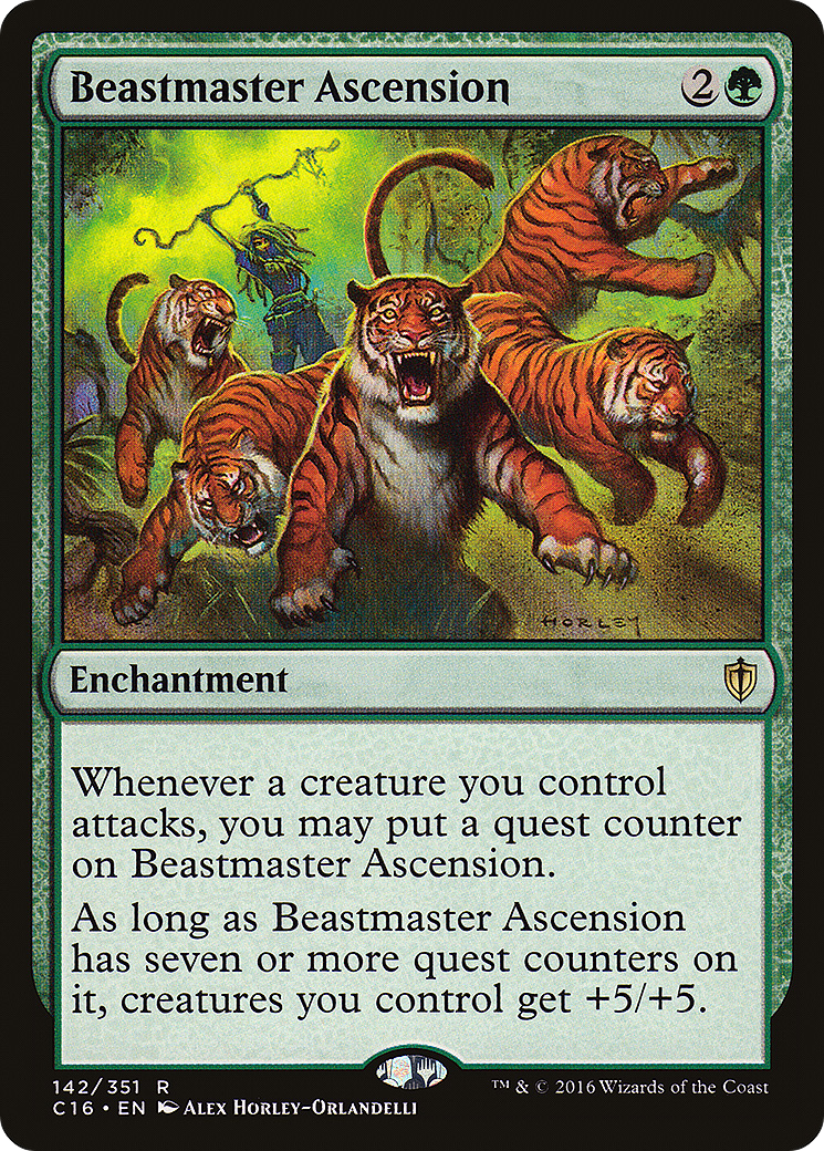 Beastmaster Ascension (C16-142) - Commander 2016 - Magic The Gathering