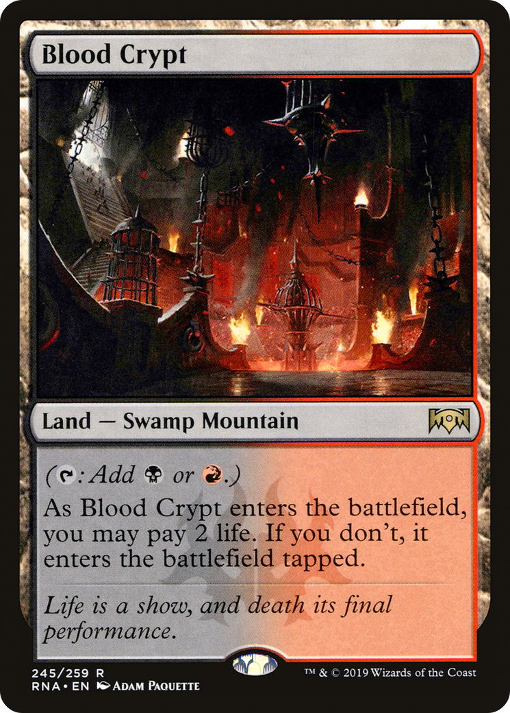 Blood Crypt (RNA-245) - Ravnica Allegiance - Magic The Gathering