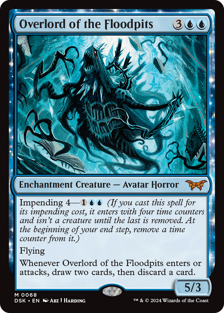 FOIL Overlord of the Floodpits (DSK-068) - Duskmourn: House of Horror - Magic The Gathering