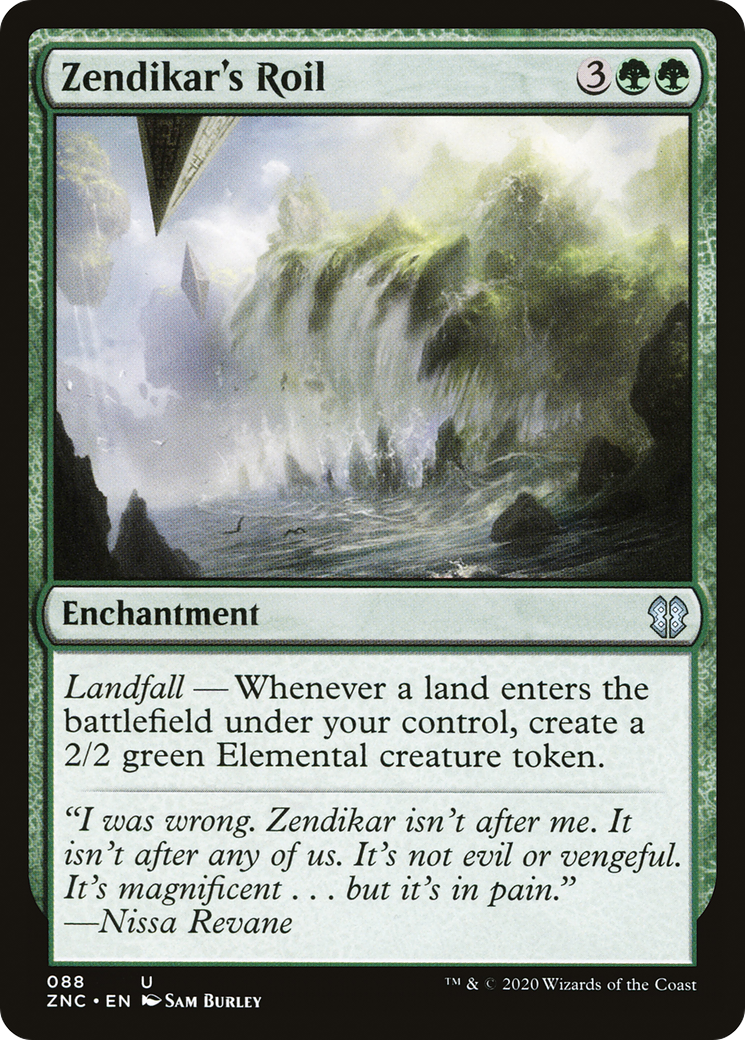 Zendikar's Roil (ZNC-088) - Zendikar Rising Commander - Magic The Gathering
