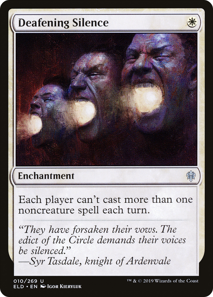 FOIL Deafening Silence (ELD-010) - Throne of Eldraine - Magic The Gathering
