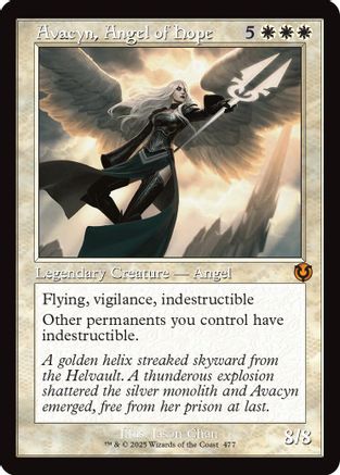 FOIL Avacyn, Angel of Hope (Retro Frame) (INR-477) - Innistrad Remastered - Magic The Gathering