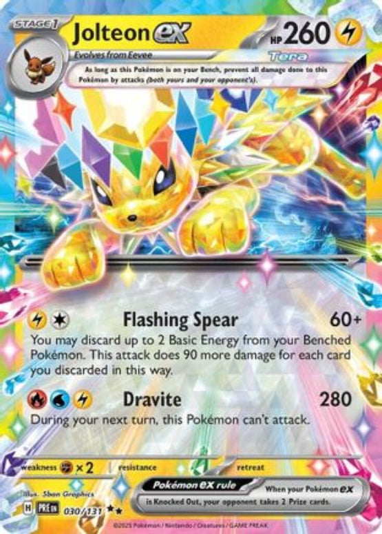 Jolteon ex - 030/131 30 - SV Prismatic Evolutions Pokemon