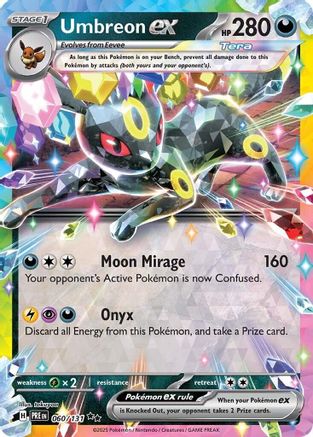 Umbreon ex - 060/131 60 - SV Prismatic Evolutions Pokemon