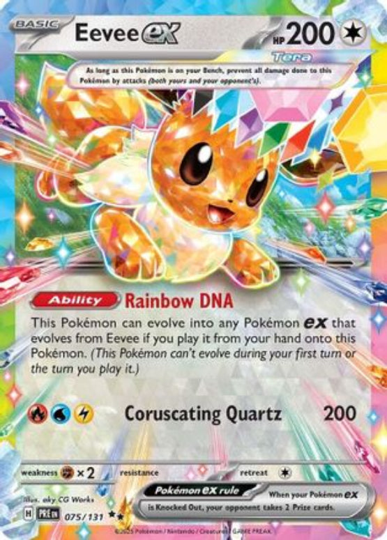 Eevee ex - 075/131 75 - SV Prismatic Evolutions Pokemon