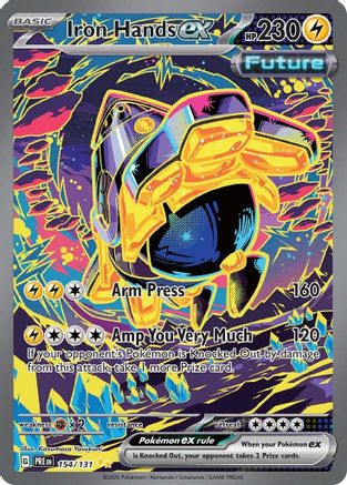 Iron Hands ex - 154/131 154 - SV Prismatic Evolutions Pokemon