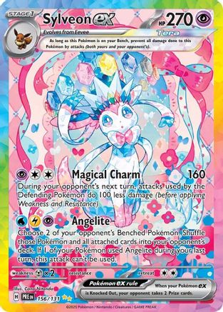 Sylveon ex - 156/131 156 - SV Prismatic Evolutions Pokemon