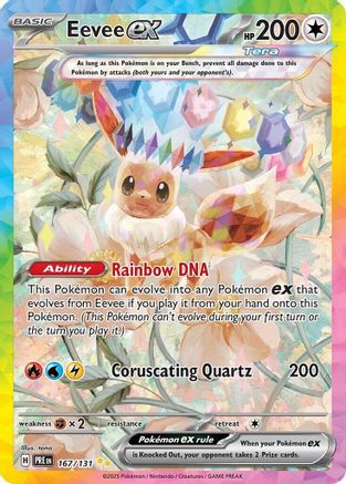 Eevee ex - 167/131 167 - SV Prismatic Evolutions Pokemon
