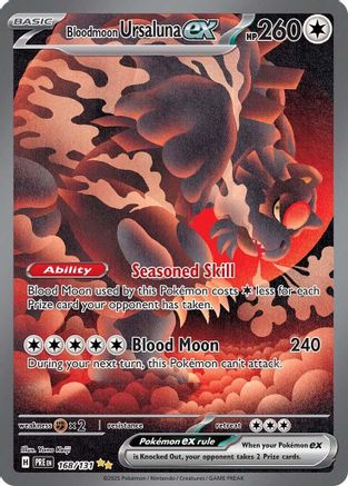Bloodmoon Ursaluna ex 168 - SV Prismatic Evolutions Pokemon