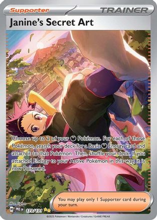 Janine's Secret Art - 173/131 173 - SV Prismatic Evolutions Pokemon