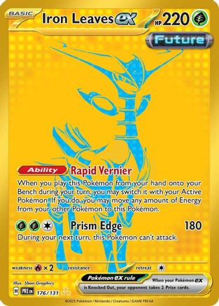 Iron Leaves ex 176 - SV Prismatic Evolutions Pokemon