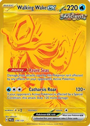 Walking Wake ex 178 - SV Prismatic Evolutions Pokemon
