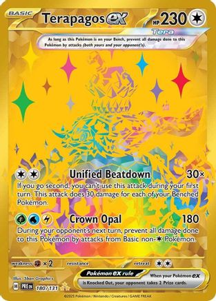 Terapagos ex - 180/131 180 - SV Prismatic Evolutions Pokemon