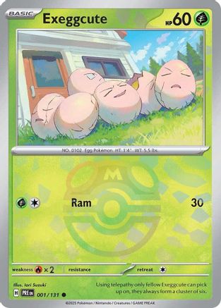 Exeggcute (Master Ball Pattern) 1 - SV Prismatic Evolutions Pokemon