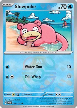 Slowpoke (Master Ball Pattern) 18 - SV Prismatic Evolutions Pokemon