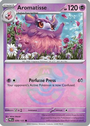 Aromatisse (Master Ball Pattern) 39 - SV Prismatic Evolutions Pokemon