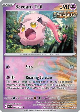 Scream Tail (Master Ball Pattern) 42 - SV Prismatic Evolutions Pokemon