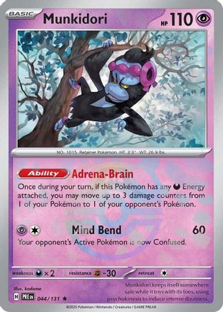 Munkidori (Master Ball Pattern) 44 - SV Prismatic Evolutions Pokemon